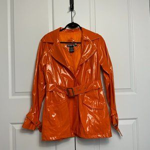 Vintage Orange Rain Coat